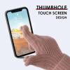 imageAchiou Winter Knit Gloves for Men Women Touch Screen Texting Knitted Gloves Touchscreen Warm Outdoor Soft Elastic LiningPink