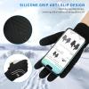 imageAchiou Winter Running Gloves for Men WomenLightweight Touchscreen Liners Thermal Warm Gloves for CyclingDriving Hiking Walking TextingBlack
