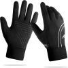 imageAchiou Winter Running Gloves for Men WomenLightweight Touchscreen Liners Thermal Warm Gloves for CyclingDriving Hiking Walking TextingBlack