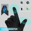 imageAchiou Women Winter Touchscreen Gloves Soft Comfortable Thermal Elastic Stretch Texting Glove for Traveling Cycling RunningBlack