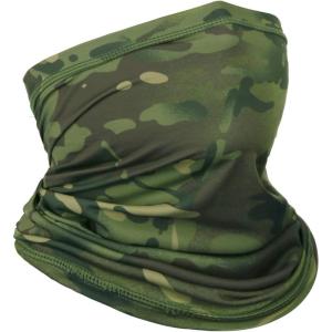 imageAchiou Cooling Neck Gaiter Face Cover Scarf UV Protection Mask for Men and WomenSoft Windproof Hiking Cycling RunningJungle Camouflage