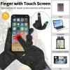 imageAchiou Gloves for Women Winter Touchscreen Warm Soft Comfortable Elastic Fluff Lined Texting Glove for Traveling Working