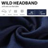 imageAchiou Wide Headbands for Women Non Slip Fashion Boho Knotted Hair Bands for Womes  Cotton Elastic Hair Wrap for Girls Running Sport Yoga6 PackCombination B