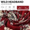 imageAchiou Wide Headbands for Women Non Slip Fashion Boho Knotted Hair Bands for Womes  Cotton Elastic Hair Wrap for Girls Running Sport Yoga6 PackCombination F