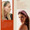 imageAchiou Wide Headbands for Women Non Slip Fashion Boho Knotted Hair Bands for Womes  Cotton Elastic Hair Wrap for Girls Running Sport Yoga6 PackCombination G