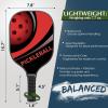 imageAchiou Pickleball Paddles Set of 2  HighPerformance Fiberglass Surface Lightweight Rackets with Bag Sports Facility for Men and Women Includes 2 Outdoor and 2 Indoor Pickleball BallVibrant Curve