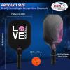 imageAchiou Pickleball Paddles Set of 2  HighPerformance Fiberglass Surface Lightweight Rackets with Bag Sports Facility for Men and Women Includes 2 Outdoor and 2 Indoor Pickleball BallPinkBlack