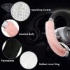 imageAchiou Rhinestone Fluffy Steering Wheel Cover  Comfortable NonSlip Luxury Faux Wool Universal Fit for 145quot to 15quot Steering WheelsBlack and Pink