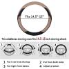 imageAchiou Steering Wheel Cover Microfiber Leather and Viscose Breathable Mesh Universal 14515 inch Refreshing and ComfortableWheat and Black