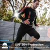 imageAchiou Arm Sun Sleeves Compression UV Protection Cooling for Men Women Summer Sunblock Basketball Football Cover Arms Tattoo2 Pairs Black