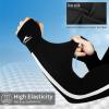 imageAchiou UV Protection Arm Sleeves for Women UPF50 Cooling Sunblock Sleeve Golf Football Outdoor Summer Activities2black2gray