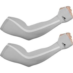 imageAchiou UV Protection Arm Sleeves for Women UPF50 Cooling Sunblock Sleeve Golf Football Outdoor Summer Activities2gray