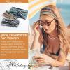 imageAchiou Boho Headbands for Women Twist Knotted Head Bands for Womens Curly Hair Non Slip Wide Turban Cloth Hairbands Elastic Hair Accessories for Girls Yoga 6 Pack Two SizeCombination C