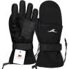 imageAchiou Ski GlovesWinter Cold Weather Gloves for Men WomenWaterproof Touchscreen Snow MittensBlack