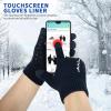 image:imageAchiou Winter Gloves Glove for Men Women Upgraded Touch Screen Texting Warm Running with Thermal Soft Knit LiningBlack  Navy