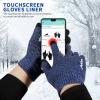 image:imageAchiou Winter Gloves Glove for Men Women Upgraded Touch Screen Texting Warm Running with Thermal Soft Knit LiningBlue