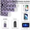 image:imageAchiou Winter Gloves Glove for Men Women Upgraded Touch Screen Texting Warm Running with Thermal Soft Knit LiningLilacpurple