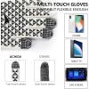 image:imageAchiou Winter Gloves Glove for Men Women Upgraded Touch Screen Texting Warm Running with Thermal Soft Knit LiningWhite